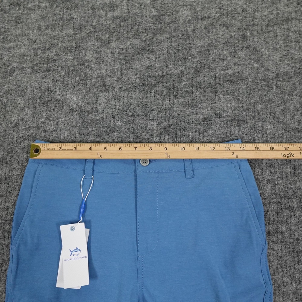 Southern Tide Shorts Boys 14 Blue Heathered T3‎ Gulf Stretch Golf Performance - Picture 8 of 11
